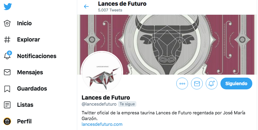 LANCES DE FUTURO. TWITER
