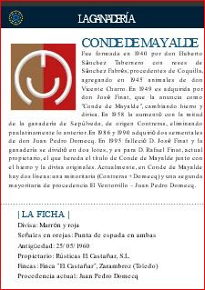 Cartel de hoy. 7ª. ganadería