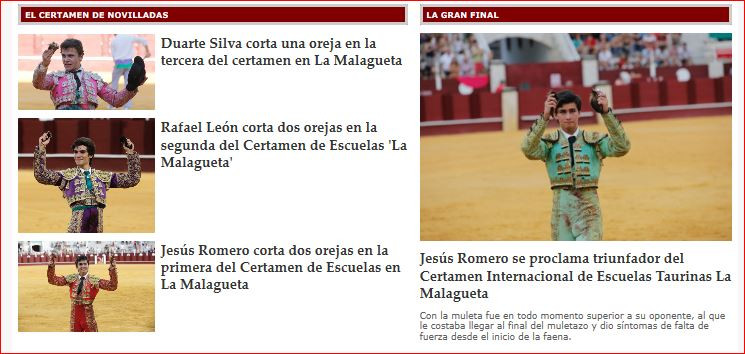 MÁLAGA CERTAMEN PARA PAGINA ESPECIAL