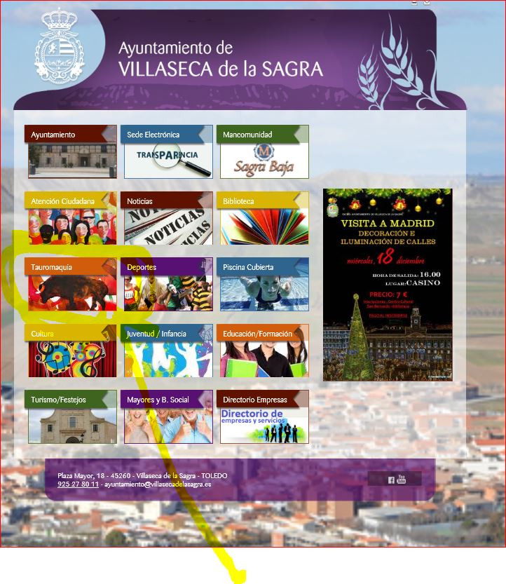 Villaseca tauromaquia. página