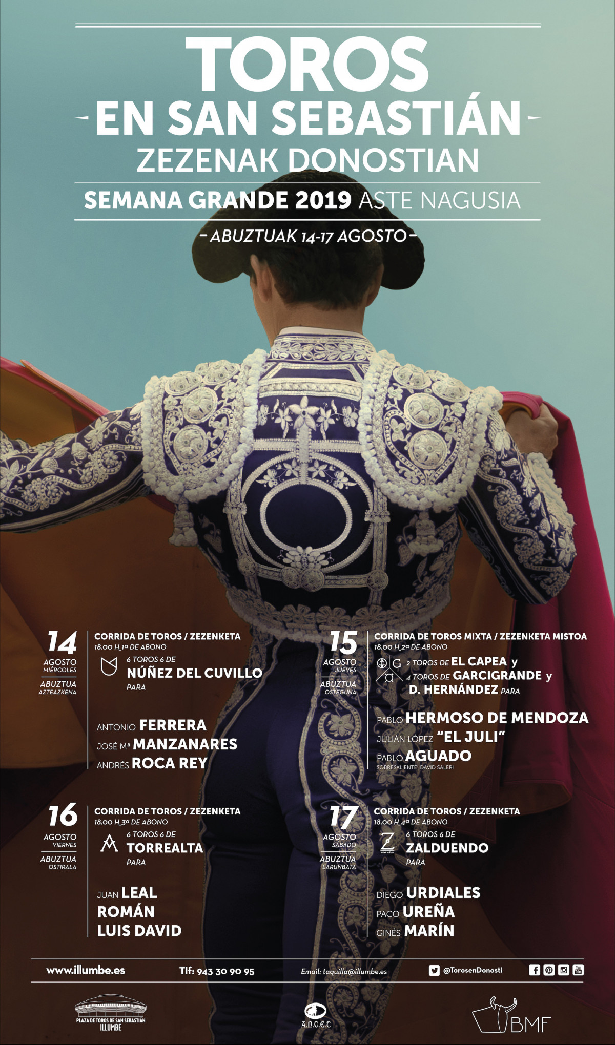 Feria Taurina de San Sebastian 2019