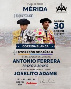 u00e9rida, mex. ccorrida amiverssario, ferrera, adame